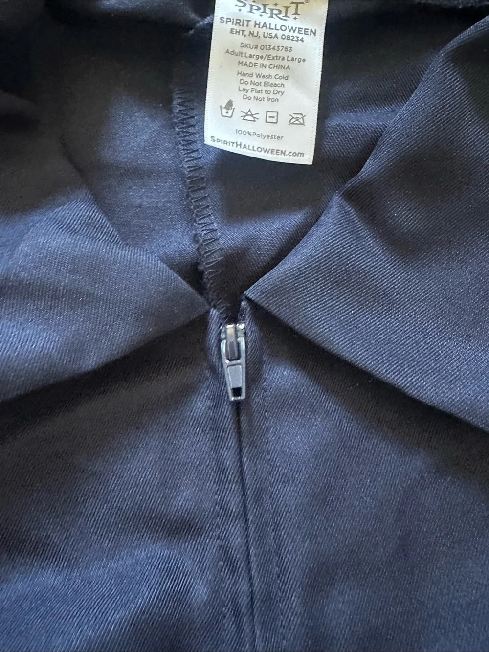 Spirit Halloween Mechanic Navy Blue Jumpsuit Adult Size Large / XL - Picture 5 of 6